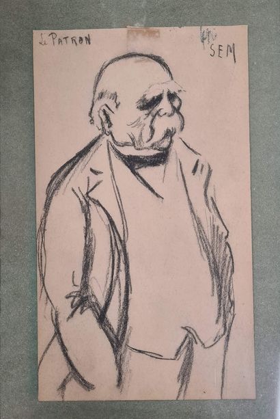 null SEM, 1863-1934
The boss, Georges Clémenceau
black pencil on paper (slight insolation...