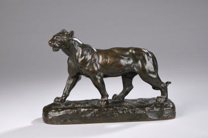 VIDAL Louis, 1831-1892
Lionne, 1859
bronze...