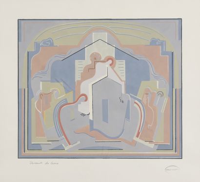 null GLEIZES Albert, 1881-1953
Descent from the Cross, 1927-1929
gouache stencil...