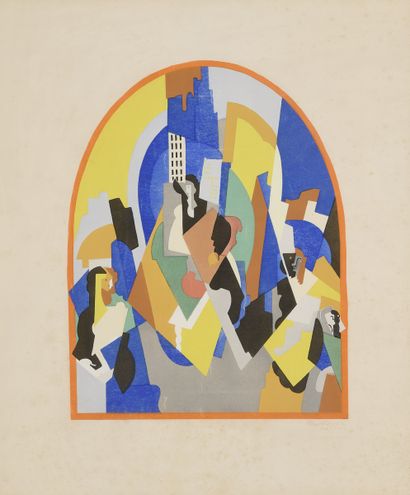 null GLEIZES Albert, 1881-1953
Decoration for the Moscow train station, 1927-1929
gouache...