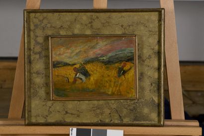 null ACKERMAN Paul, 1908-1981
Work in the Fields, 1941
oil on paper mounted on canvas...