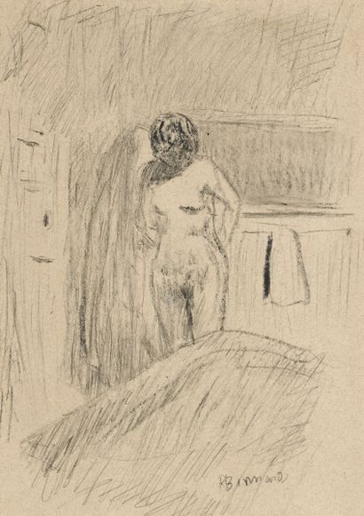 BONNARD Pierre, 1867-1947
Femme nue devant...
