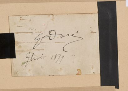 null DORÉ Gustave, 1832-1883
Torrent, 1879 - Pins en montagne, 1879
paire d’aquarelles
monogramme...