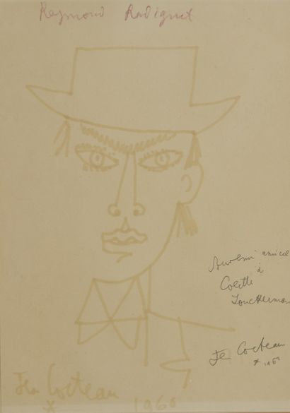 COCTEAU Jean, 1889-1963
Portrait de Raymond...