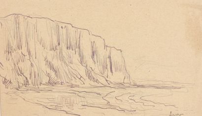 null LUCE Maximilian, 1858-1941
Cliffs
pen, violet ink and graphite on beige paper
signed...