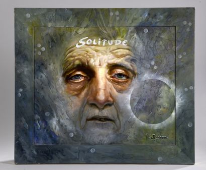 null MAD-JAROVA, née en 1937
Solitude
huile sur toile dans un cadre peint par l’artiste
signée...
