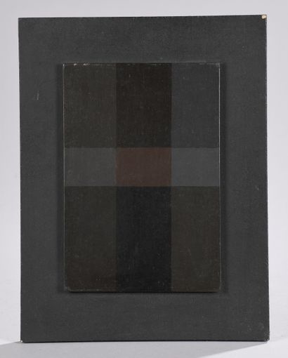 null STEINBRENNER Hans, 1928-2008
Brown composition, n°10/80
oil on panel (very small...