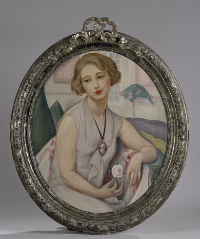 null WEGENER Gerda, 1885-1940
Presumed Portrait of Madame Madeleine Lamy, Paris,...
