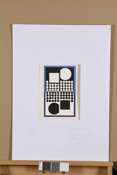 null VASARELY Victor, 1906-1997
Untitled, 1989
serigraph in colors, n°17/250
signed...