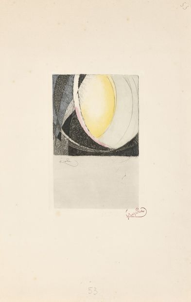 null KUPKA Frantisek, 1871-1957
Amorpha/Fugue, 1913
etching in colors (fading, probably...