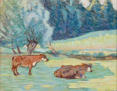 GUILLAUMIN Armand, 1841-1927
Deux vaches...