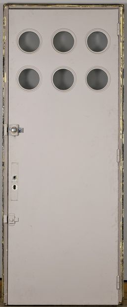 null Jean PROUVE (1901 - 1984)
Door from a "Métropole" type house, circa 1949-1953,...