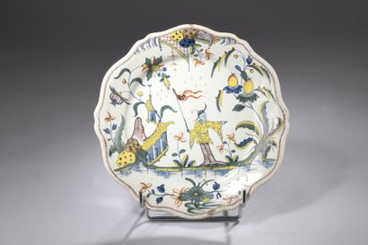 Rouen - 18th century
Earthenware plate with...