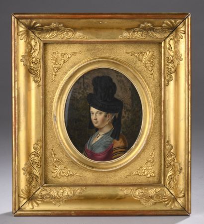 null FRENCH SCHOOL First half of the 19th century

Portrait of a young woman in a...