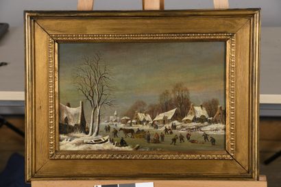 null VERMEULEN Andries (Suite de)				
1763 - 1814

Paysage d'hiver avec patineurs

Huile...