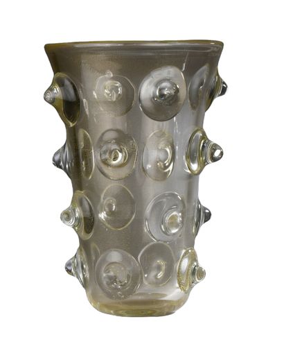 null Ercole BAROVIER (attributed to)
Vase " Mugnoni " with spherical body with multiple...