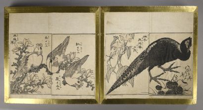 null Katsushika Hokusai (1760-1849)
Album Kach? gaden, dessins de fleurs et oiseaux,...