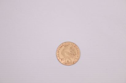 Gold coin of 10 Francs au Coq (1906).
Weight...