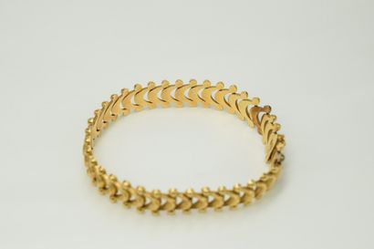 null Bracelet in yellow gold 18k (750) with fancy links.
Wrist size: approx. 18 cm...