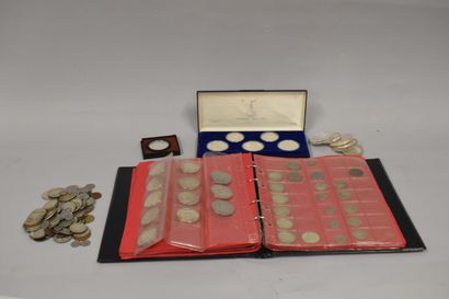 null Important lot of French and foreign coins, most of them in silver, including...