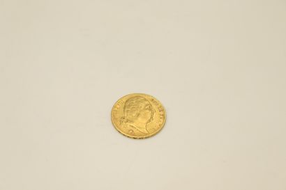 Pièce en or de 20 Francs Louis XVIII (1818,...