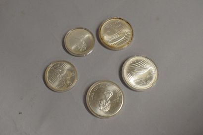null Important lot of French and foreign coins, most of them in silver, including...
