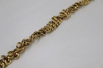 null Bracelet in yellow gold 18K (750) American mesh.
Wrist size : 18 cm - Weight...