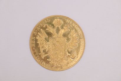 null Gold coin of 4 Ducas in the effigy of Franz-Josef I of Austria (1915).
Weight...