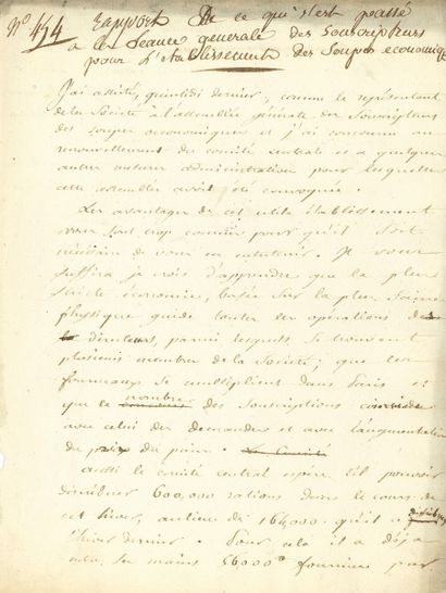 null Louis-Augustin-Guillaume BOSC (1759-1828) naturaliste, ami de Mme Roland. Manuscrit...