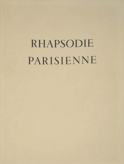 null MARQUET Albert & CASSOU Jean
Rhapsodie Parisienne. texts by Jean Cassou, illustrated...