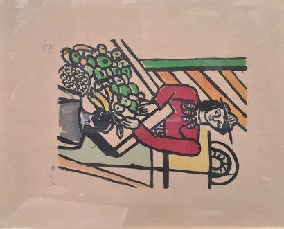 null LÉGER Fernand, 1881-1955,
The Merchant of Four Seasons,
lithograph in colors...
