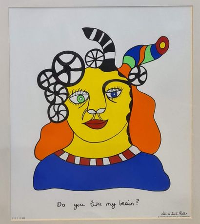 null SAINT PHALLE Niki de, after 
Do you like my brain 
Serigraphy on paper, signed...