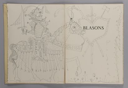 null PIGNON Édouard, 1905-1993
Blasons, 1954
poèmes de Maurice Scève ornés de 6 lithographies...