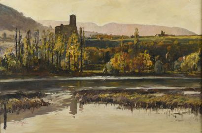 VILLON Eugène, 1879-1951
Autumn landscape,...