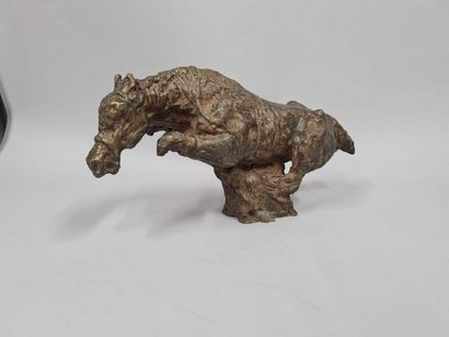 GAMAL Meleaka (born 1954)
Leaping horse 
Bronze...