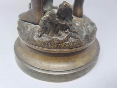 null ANFRIE Charles (1833-1905)
La cruche cassée
Bronze à patine médaille, sur le...