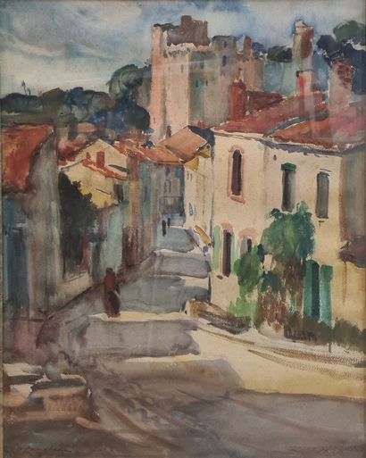 LANGLADE Pierre (1907-1972)
Village with...