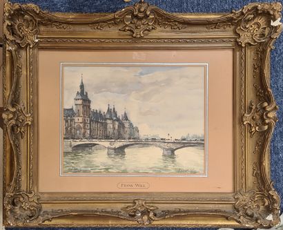 null FRANK-WILL, 1900-1951,
The Conciergerie, Paris,
watercolor on paper, located...