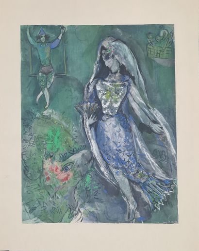 CHAGALL Marc, after,
The mermaid,
reproduction...