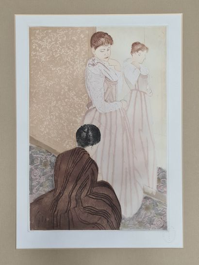 null CASSATT Mary, after,
Ten drypoints and aquatints,
suite of 10 drypoints, etchings...