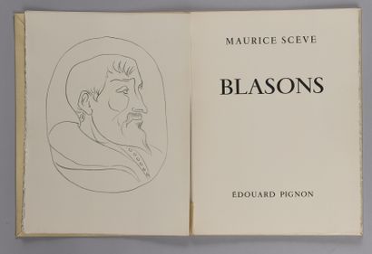 null PIGNON Édouard, 1905-1993
Blasons, 1954
poèmes de Maurice Scève ornés de 6 lithographies...