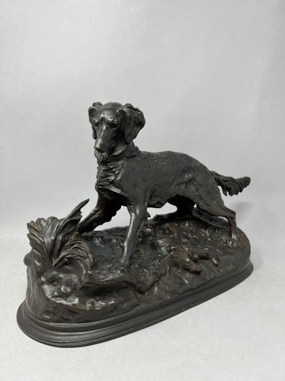 null MÈNE Pierre-Jules, after
Spaniel dog, Sylphe, the model created around 1847.
Bronze...