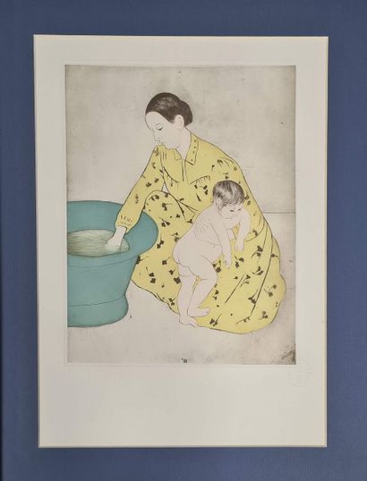 null CASSATT Mary, after,
Ten drypoints and aquatints,
suite of 10 drypoints, etchings...