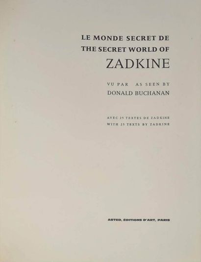 null ZADKINE Ossip & BUCHANAN Donald
Le monde secret de Zadkine - The secret world...