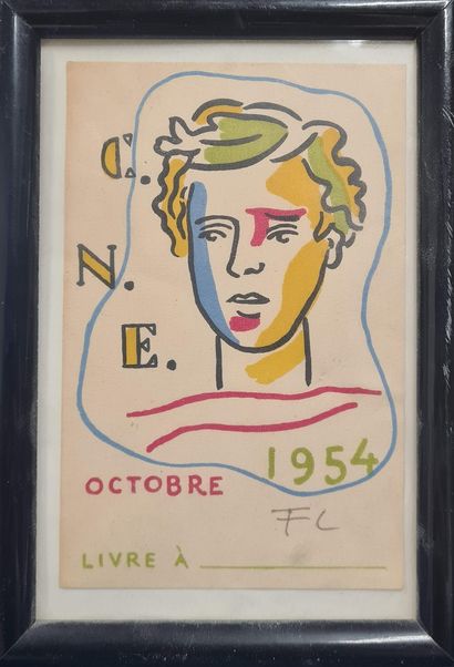 null LÉGER Fernand, d'après,
Rimbaud, 1954,
sérigraphie en couleurs, en bas à droite...