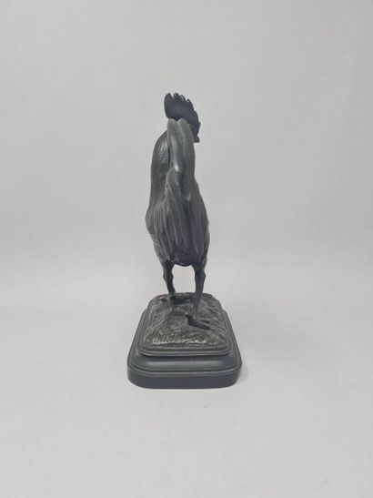 null VIDAL Louis (1831-1892)
The rooster, 1889
Bronze with dark brown patina, on...