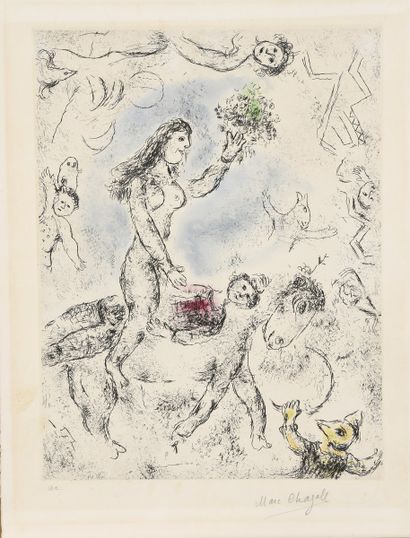 null CHAGALL Marc, after,
The one who says things without saying anything (plate...