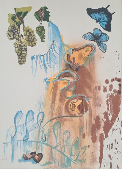 null DALI Salvador, after,
The autumn, 1972,
lithograph in colors, n°151/350, bottom...
