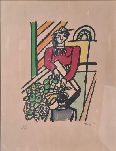 null LÉGER Fernand, 1881-1955,
The Merchant of Four Seasons,
lithograph in colors...