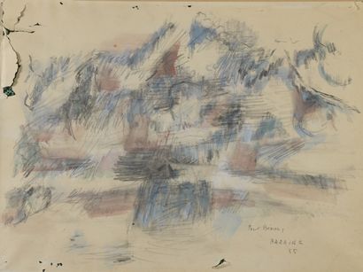 null BAZAINE Jean René, 1904-2001
Untitled
lot of 3 watercolors and gouache on paper...